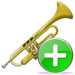 Add, Trumpet Icon