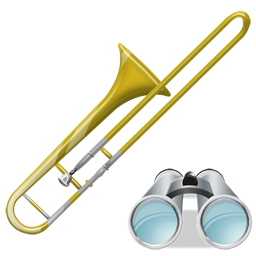 Search, Trombone Icon