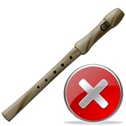 Close, Flute Icon