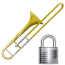 Lock, Trombone Icon