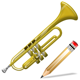 Trumpet, Write Icon
