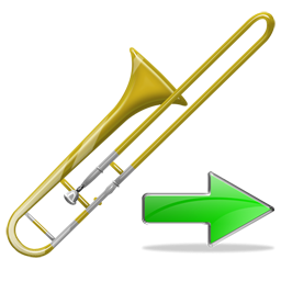 Next, Trombone Icon
