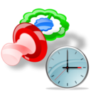 Clock, Pacifier Icon