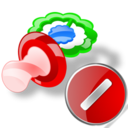 Cancel, Pacifier Icon