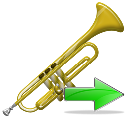 Next, Trumpet Icon