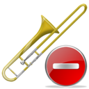 Delete, Trombone Icon