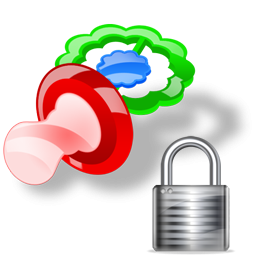 Lock, Pacifier Icon