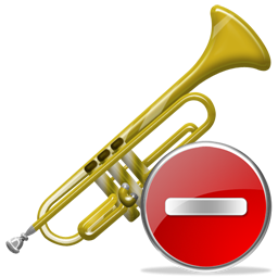 Delete, Trumpet Icon