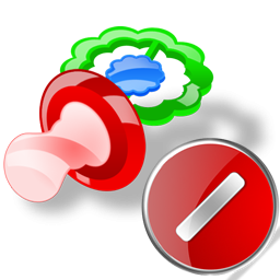 Cancel, Pacifier Icon