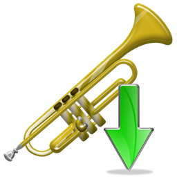 Down, Trumpet Icon