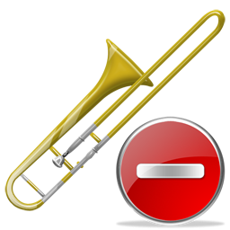 Delete, Trombone Icon