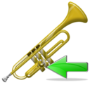 Back, Trumpet Icon