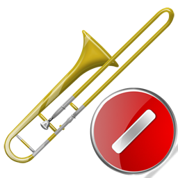 Cancel, Trombone Icon