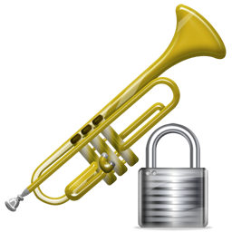 Lock, Trumpet Icon