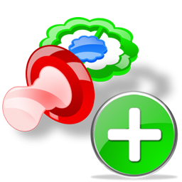 Add, Pacifier Icon