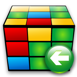 Back, Cube Icon