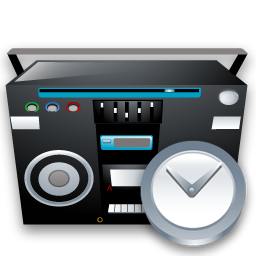 Clock, Recoder, Tape Icon
