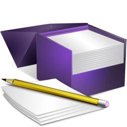 Box, Notes, v Icon