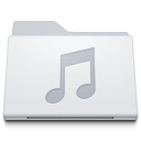  , Folder, Music, White Icon