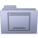Desktop, Folder, Lavender Icon