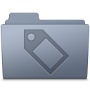 Folder, Graphite, Tag Icon