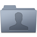 Folder, Graphite, Users Icon