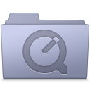 Folder, Lavender, Quicktime Icon