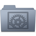 Folder, Graphite, Preferences, System Icon