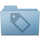 Blue, Folder, Tag Icon