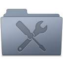 Folder, Graphite, Utilities Icon
