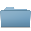 Blue, Folder, Open Icon