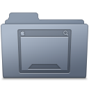 Desktop, Folder, Graphite Icon