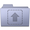 Folder, Lavender, Upload Icon