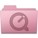 Folder, Quicktime, Sakura Icon