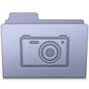 Folder, Lavender, Pictures Icon