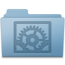 Blue, Folder, Preferences, System Icon