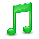 Green, Music, Sidebar Icon