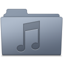 Folder, Graphite, Music Icon