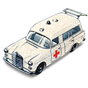 Ambulance, Benz, Boot, Mercedes, Open, With Icon