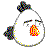 Bird, White Icon