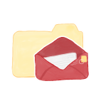 Ak, Folder, Mail, Vanilla Icon