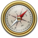 Compass, Gold Icon