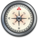 Compass, Iphone, Silver Icon