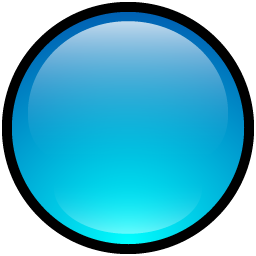 Blank, Blue, Button Icon