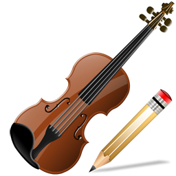 Violin, Write Icon