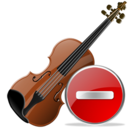 Delete, Violin Icon