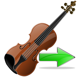 Next, Violin Icon