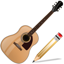 Guitar, Write Icon
