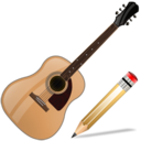 Guitar, Write Icon