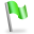 Flag, Green Icon